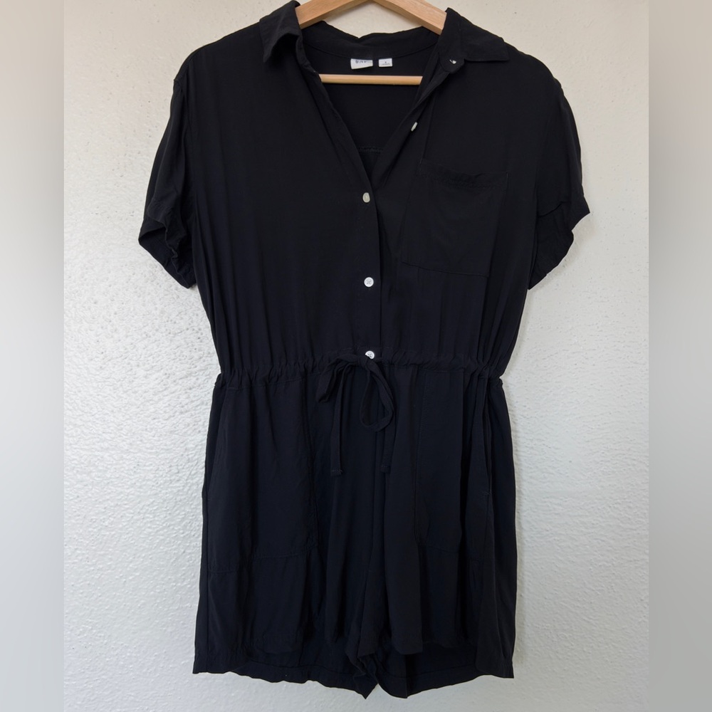GAP Black Rayon Romper